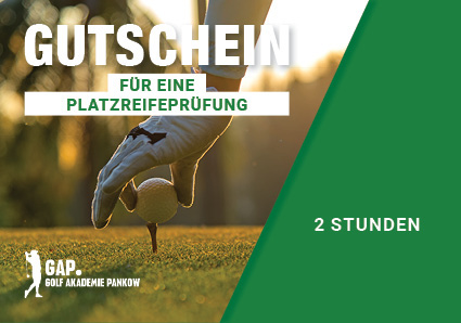 Gutschein Platzreifeprüfung 2 Stunden